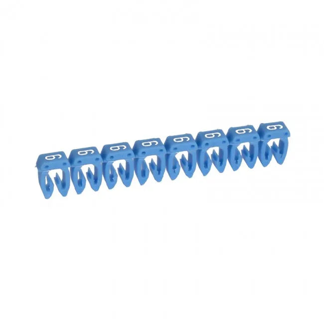 CAB 3 Identificador de cable 1.5-2.5mm² 16-14AWG Color azul Numero 6