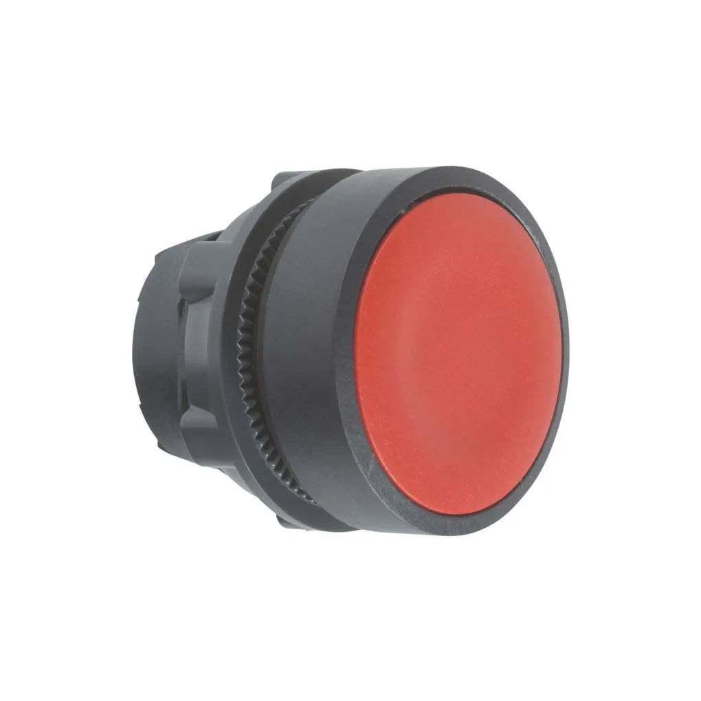 BOTON PULSADOR ROJO PLASTICO TD2