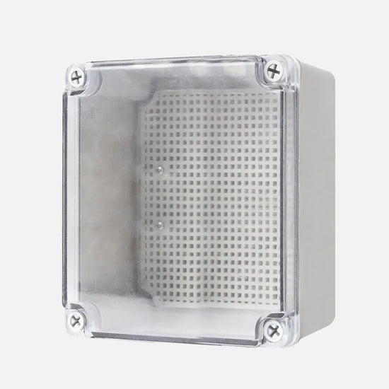 Caja de distribucion sobrep. p. trans. c/plat. 125HX125WX75Dmm Plastic PC IP67