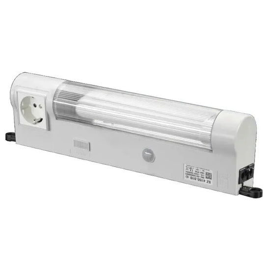 SZ Luminaria fluorescente con sensor 18W 343Lmm 110-240VCA C/ enchufe Schuko VDE