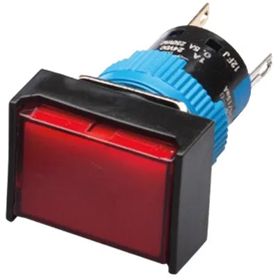 P MOM IL RECT ROJO 24VDC DE 16MM DPDT 3A
