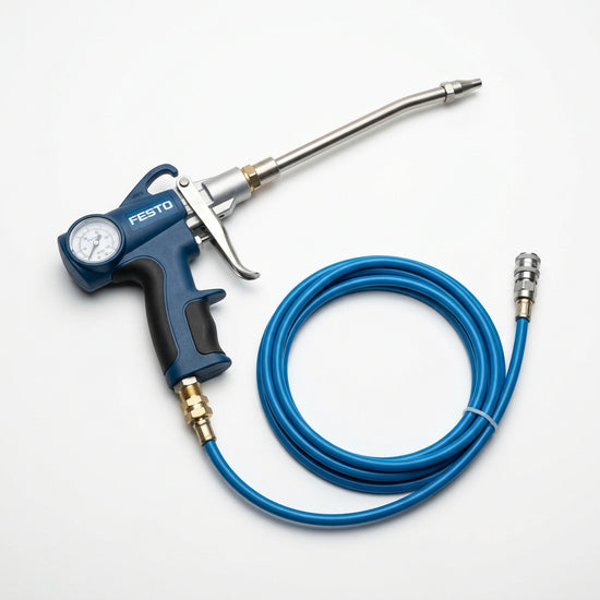 FESTO PISTOLA LIMPIEZA DE MOTOR DE AIRE 60 PSI CON MANGUERA
