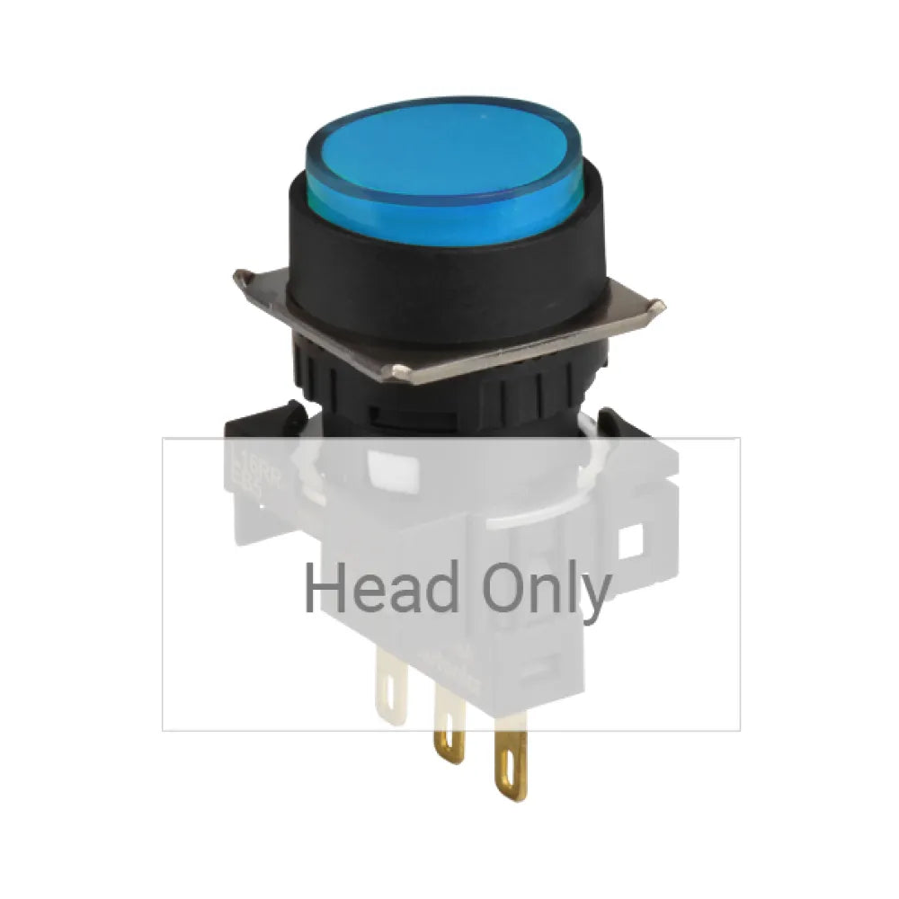 L16RR-EB Indicador Luminoso redondo tipo Luz piloto saliente 16mm azul