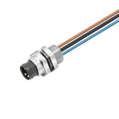 SAIE-M8R-3-0.5U-FP-M8 Conector de instalación PPL macho M8 3P empotrar M8 0.5mt