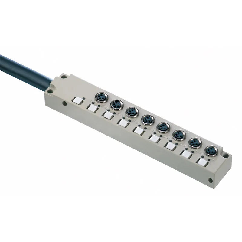 SAI-8-F 3P M8 L 5M Distribuidor pasivo con 8 sockets M8 3P 5mt IP68