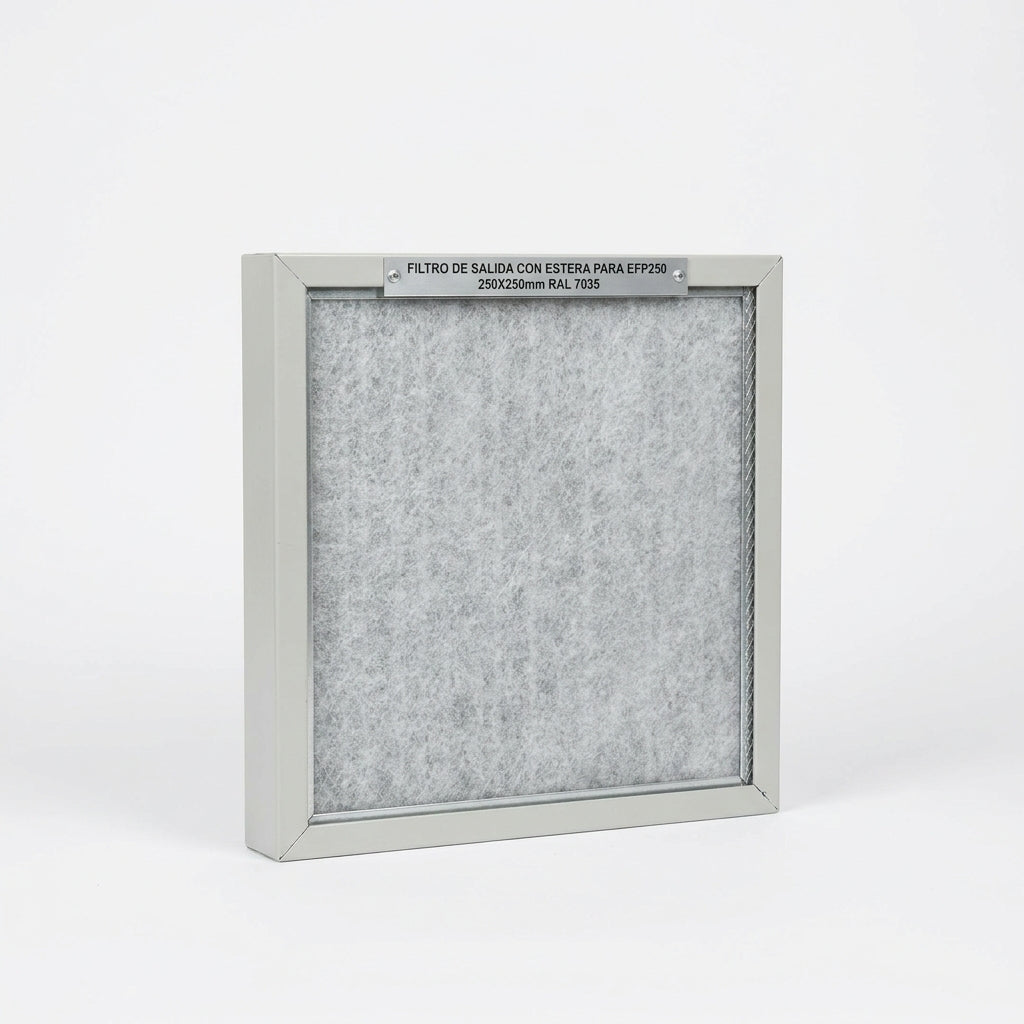 Filtro de salida con estera para EFP250 250X250mm RAL 7035