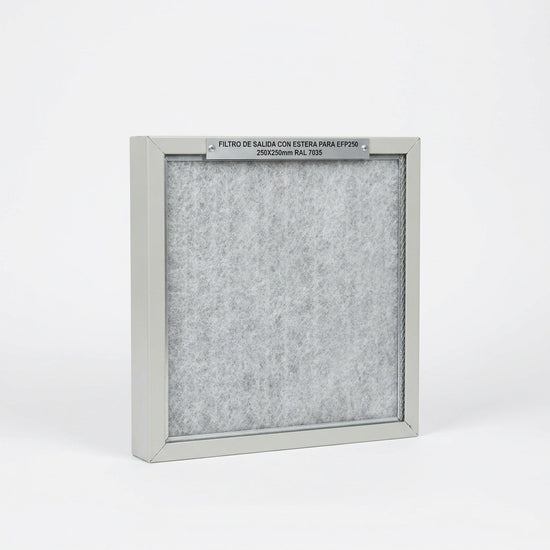 Filtro de salida con estera para EFP250 250X250mm RAL 7035