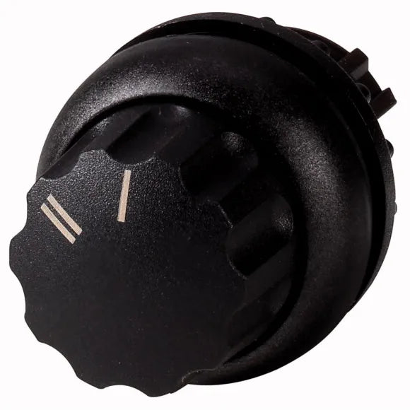 M22S-WR-X92 Selector tipo Perilla 2 posiciones B/negro 22mm Mantenido I-II