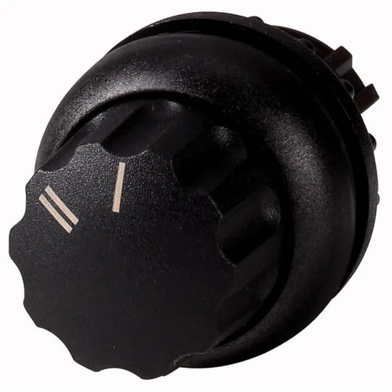 M22S-WR-X92 Selector tipo Perilla 2 posiciones B/negro 22mm Mantenido I-II