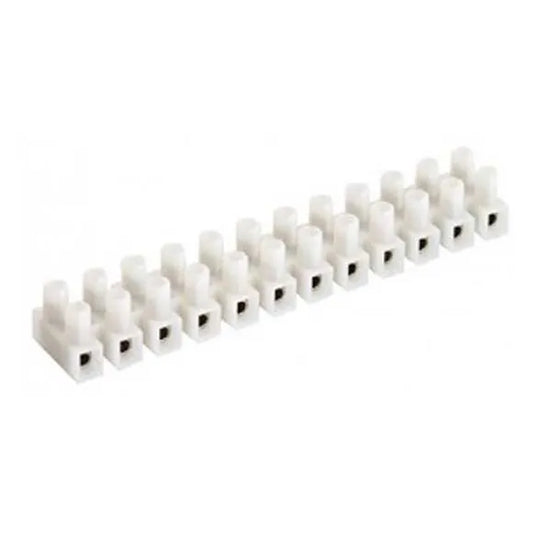 COB312B Regletas de conexión atornillada 12 polos 6-10mm² 10-8AWG 450VCA Blanco