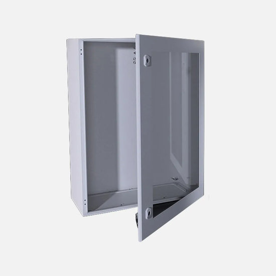 DM Gabinete mural chapa acero 1P/Transparente 500Hx400Wx210Dmm RAL7035 IP66NEMA4