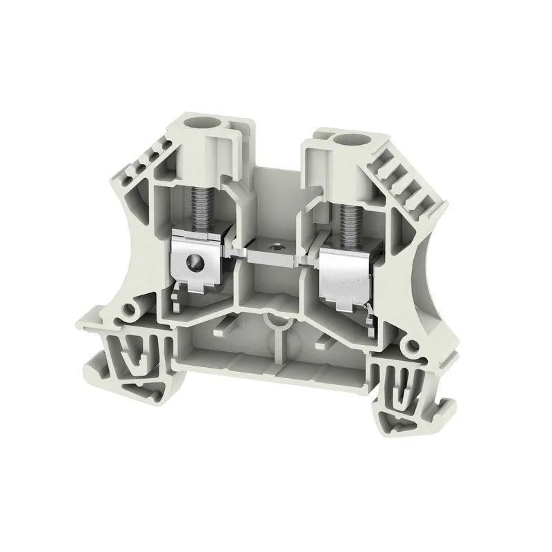 WDU 6 WS Clema de paso en color blanco 6mm² 22-8AWG 41A 800VCA