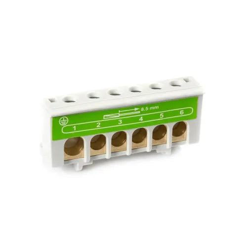 Soporte y regleta de neutro o tierra para CSN4/CDN4G/GOLD (1+5)