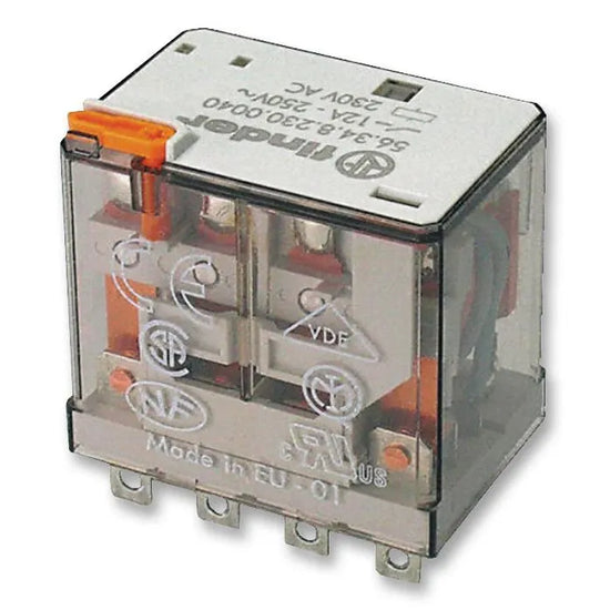 Relevador de potencia 14 pines 12VCD 4CO 4NA4NC AgNi 12A 250V