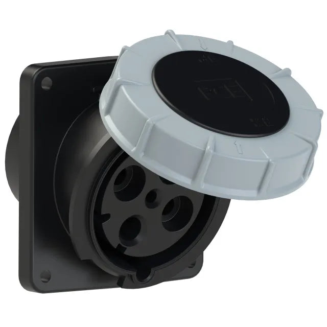 5855 Base empotrar 3P+T 7H 125A 500V IP67 Negro