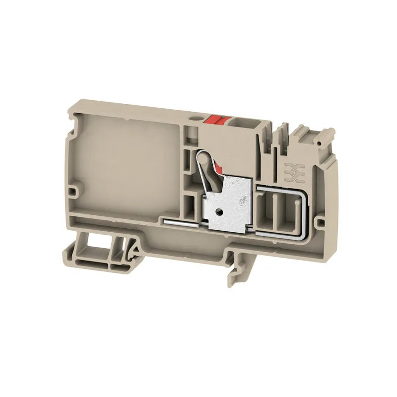 AAP12 10 LO RD Clema de alimentación 1X1 borne 10mm² 20-6AWG 57A 800VCA Beige