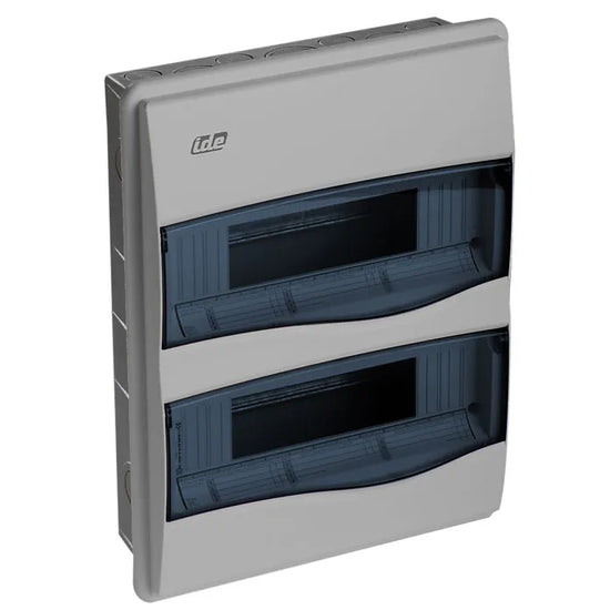 Caja de distribución Sobreponer 24M 436Hx310Wx148Dmm IP65 V/Transp