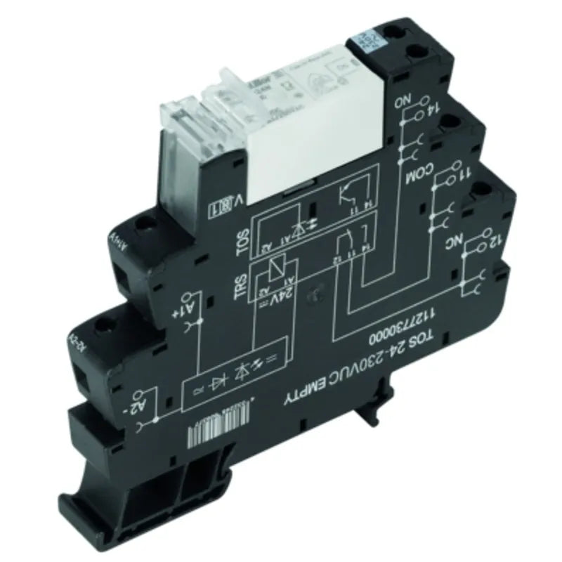 TRS 24-230VUC 1NO HC Interfaz relé RSS + Base 12.8mm 24-230VUC 1NA 6A 250V