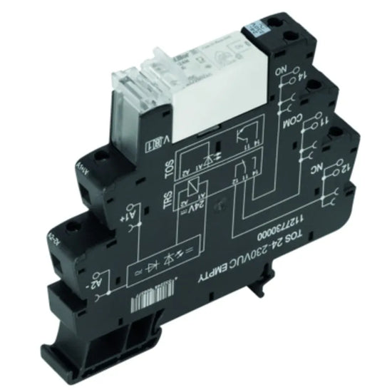 TRS 24-230VUC 1NO HC Interfaz relé RSS + Base 12.8mm 24-230VUC 1NA 6A 250V