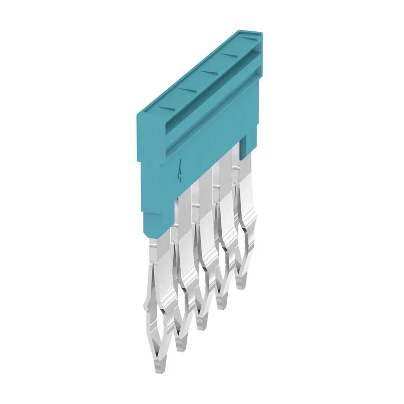 ZQV 4N/5 BL Puente enchufable azul de 5 polos para la Serie-A de 4 mm²