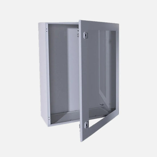 DM Gabinete mural chapa acero 1P/Transparente 400Hx300Wx210Dmm RAL7035 IP66NEMA4
