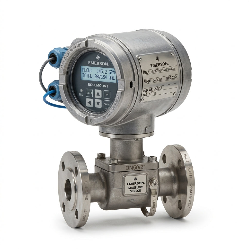 EMERSON 8712EMR1A1N5M4Q4 transmisor de caudal tipo electromagnético