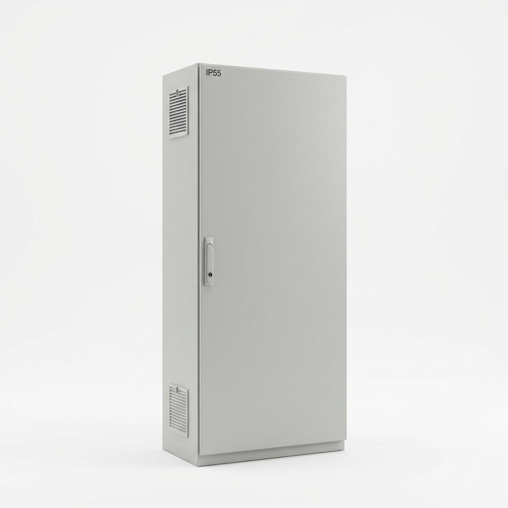 Armario monoblock chapa de acero 1800Hx800Wx500Dmm 1Puerta IP55 RAL7035