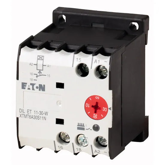 DILET11-30-W Relé de temporizado On-Delay (1.5-30s) 400VCA 1CO IP20