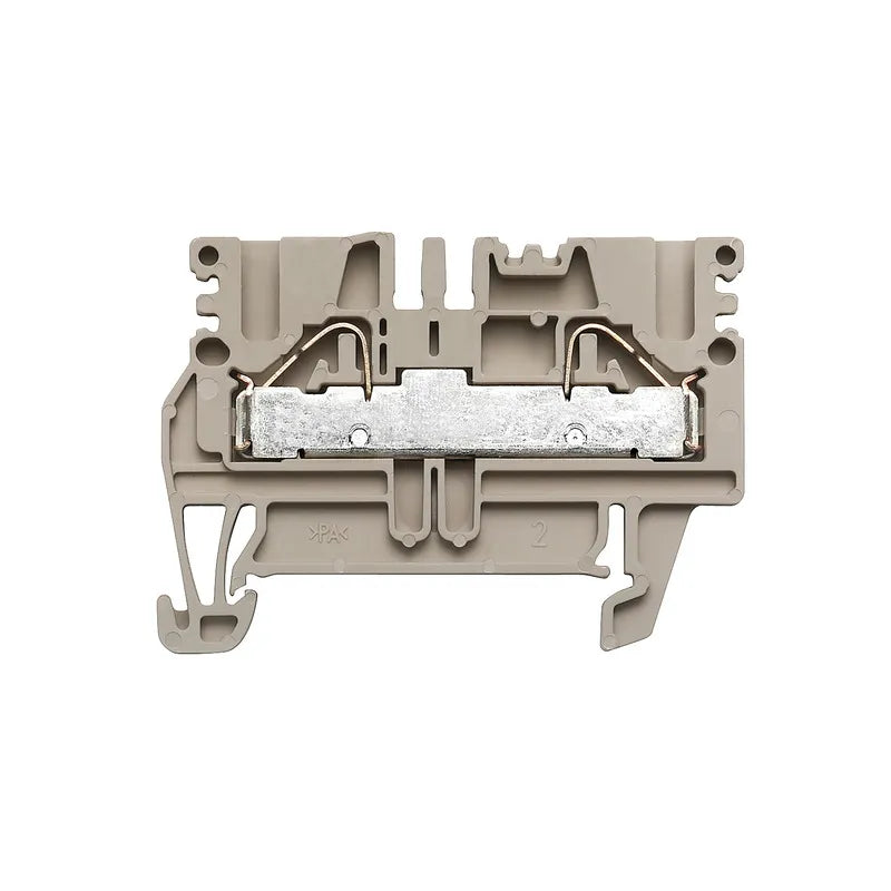PDU 2.5/4 Clema Push-in 2 conexiones 1.5mm² 20-12AWG 32A 800VCA Beige Oscuro