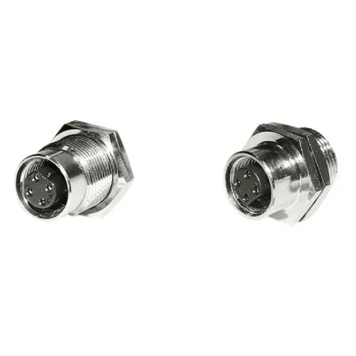 PT1-D Conector hembra DC recto para montaje en panel no rasante M12 4P Latón