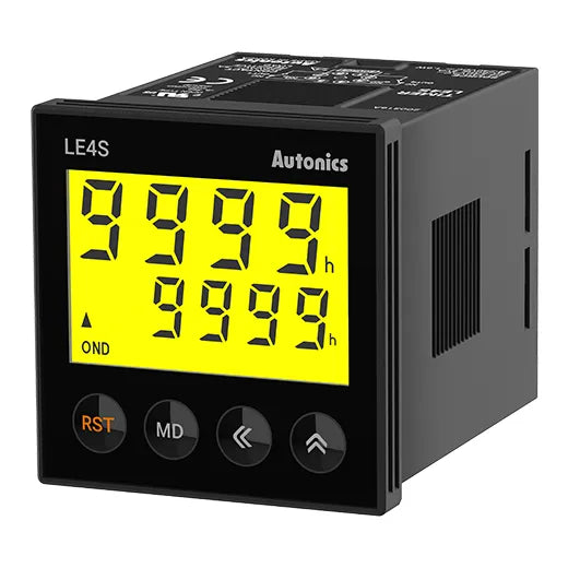 LE4S Timer octal LCD backlight 4 digit 52Wx52H 0.1s-10hr 24-240VUC 1NA1NC