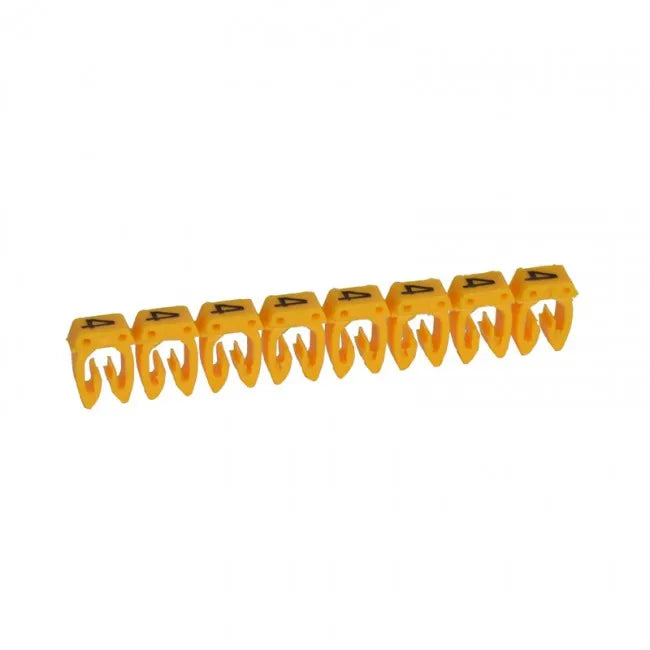 CAB 3 Identificador de cable 0.5-1.5mm² 20-16AWG Color amarillo Numero 4