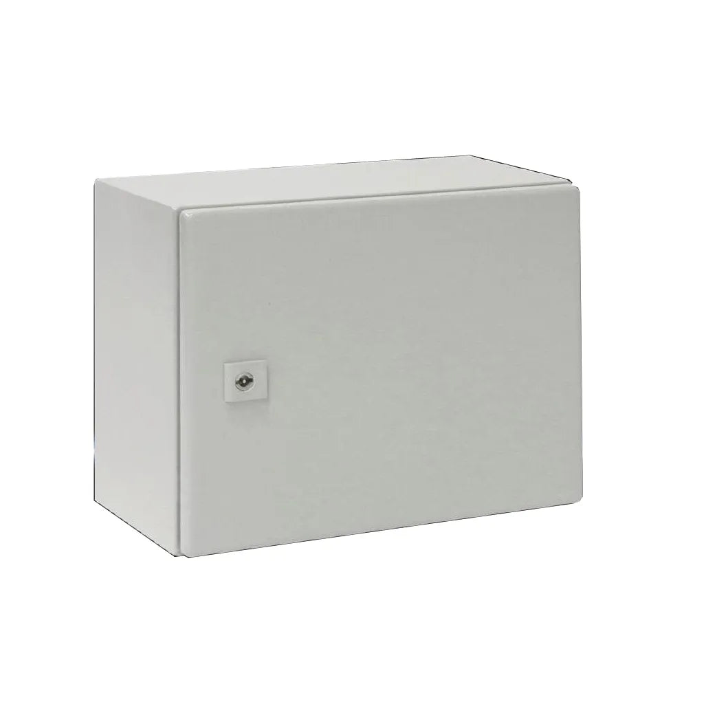 AE Gabinete mural de chapa de acero 1P 300Hx380Wx210Dmm RAL7035 IP66 NEMA 4