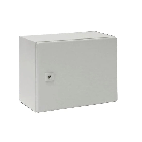 AE Gabinete mural de chapa de acero 1P 300Hx380Wx210Dmm RAL7035 IP66 NEMA 4