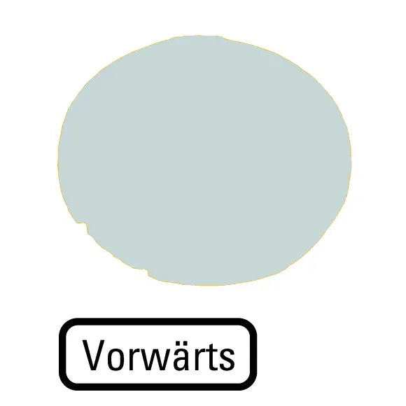 M22-XDL-W-D15 RMQ-Titan Lente para Botón Diseño-Plano color Blanco -VORWÄRTS-