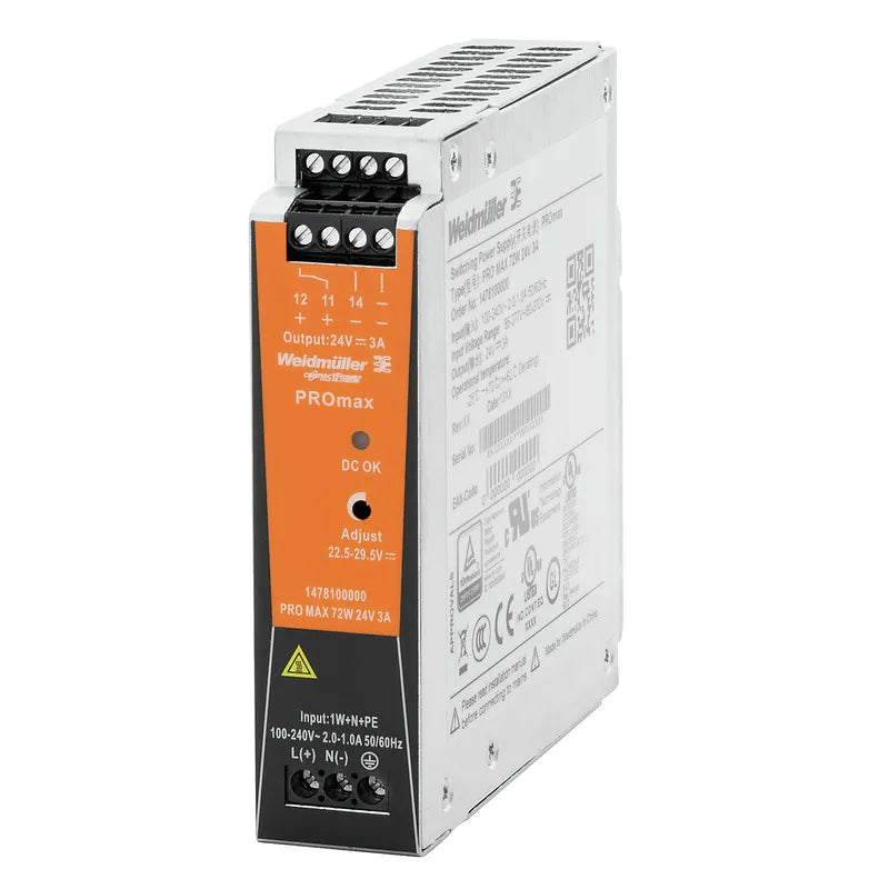 PROmax Fuente de alimentación monofásica 100-240VCA Output 70W 5VCD 14A