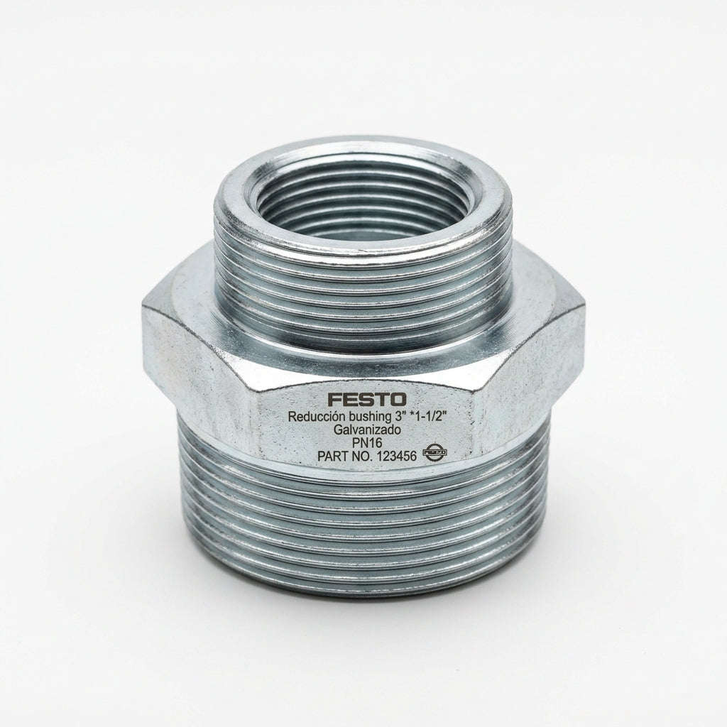 FESTO Reducción bushing 3" * 1-1/2", Galvanizado