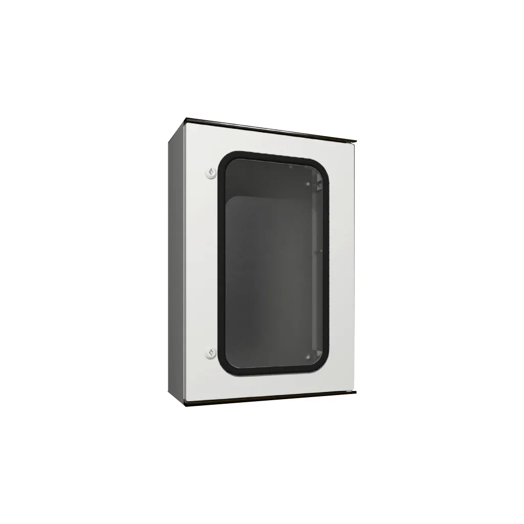 KS Gabinete mural de poliester 1P 600Hx400Wx200Dmm RAL7035 IP66 NEMA 4X