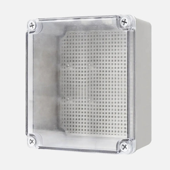 Caja de distribucion sobrep. p. trans. c/plat. 175HX175WX100Dmm Plastic PC IP67