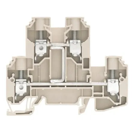 WDK 10V Clema 2-Pisos 1-potencial 10mm² 18-6AWG 57A 800VCA Beige