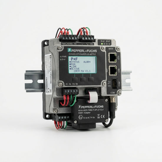 Pepperl+fuchs Cmcm-n31cbe420-ob-a21h2 + Wha-adp-f8b2-t-ap-z1-Ex1 Transmisor de monitorización