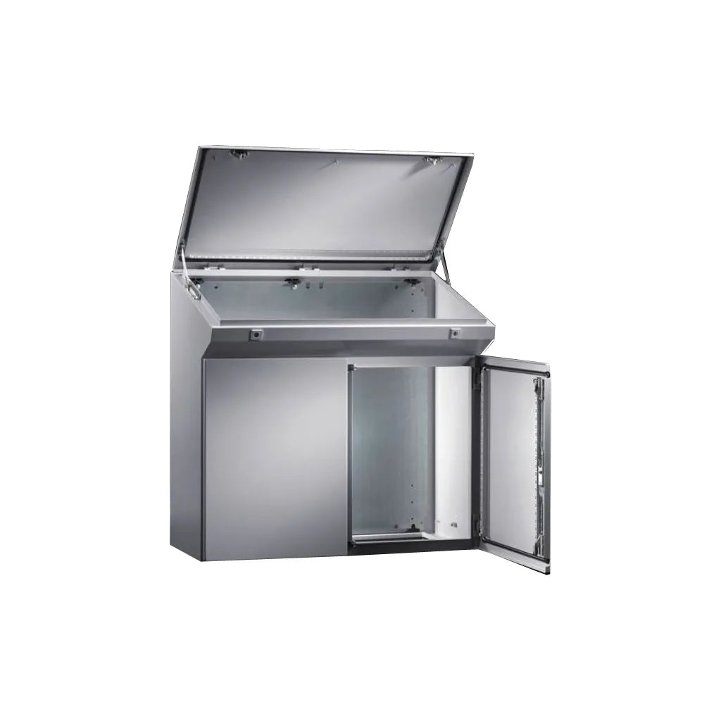 AP Pupitre compacto de chapa de acero 960Hx1000Wx400Dmm 2 Puertas IP55 RAL7035