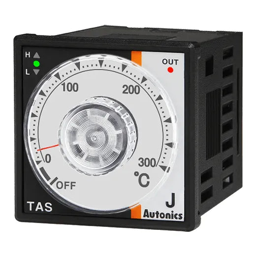 TAS-B4RJ3C Control Temp análogo octal 48WX48H 0-300°C tipo-J 100-240VCA Relay