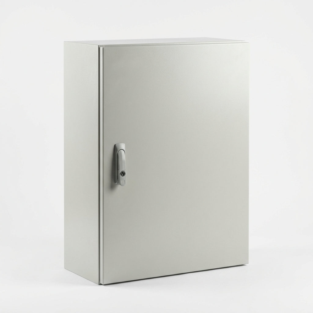AX Gabinete mural de chapa de acero 1P 800Hx600Wx400Dmm RAL7035 IP66 NEMA 12