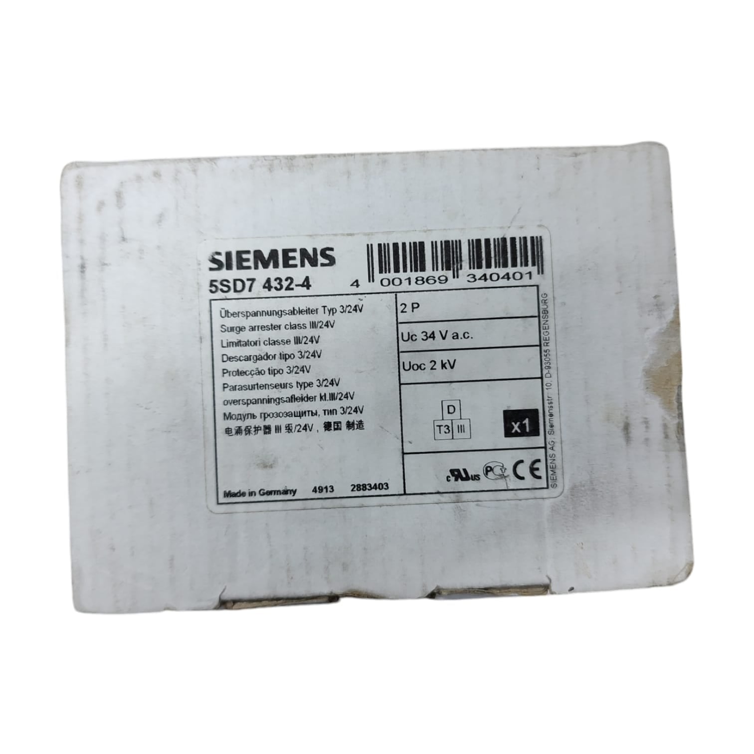 Siemens 5SD7 432-4 relé de sobrecarga