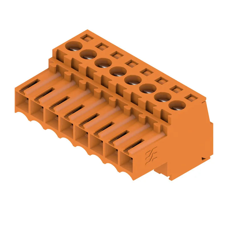 BL 3.50/08/180 SN OR BX Conector hembra para PCB 8P Paso 3.5mm 180° Naranja