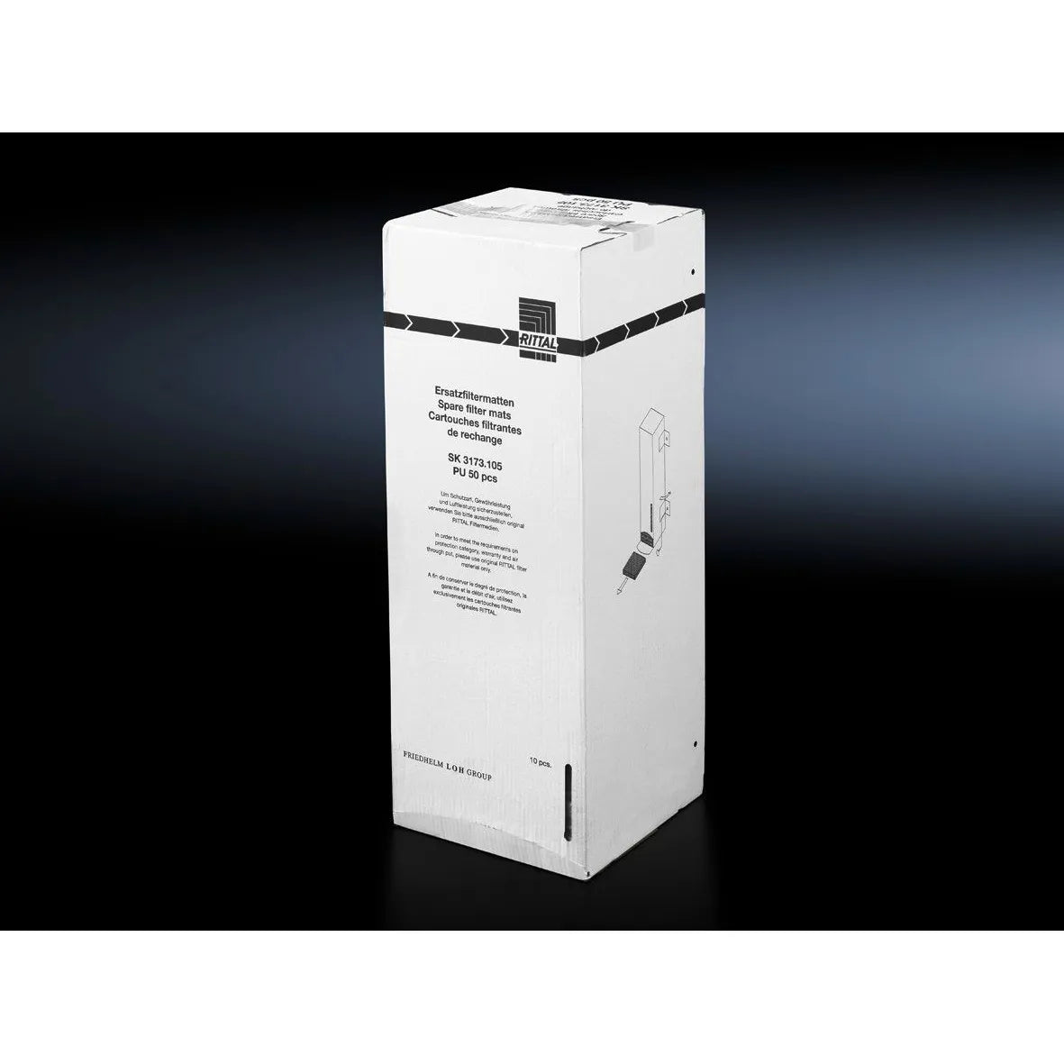 SK Esteras filtrantes de repuesto Fibra química 289Hx289Wx17Dmm 50 piezas