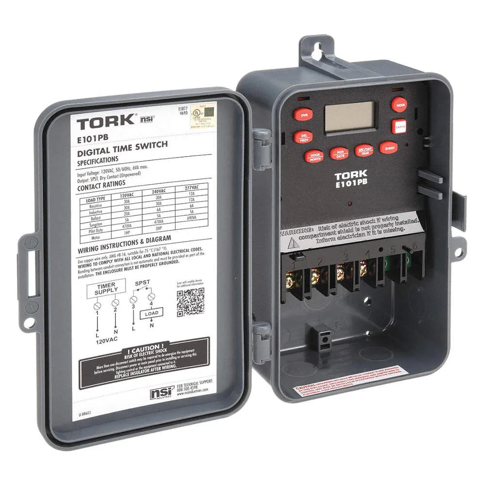 Interruptor horario digital 24H 120VCA 30A 1 canal