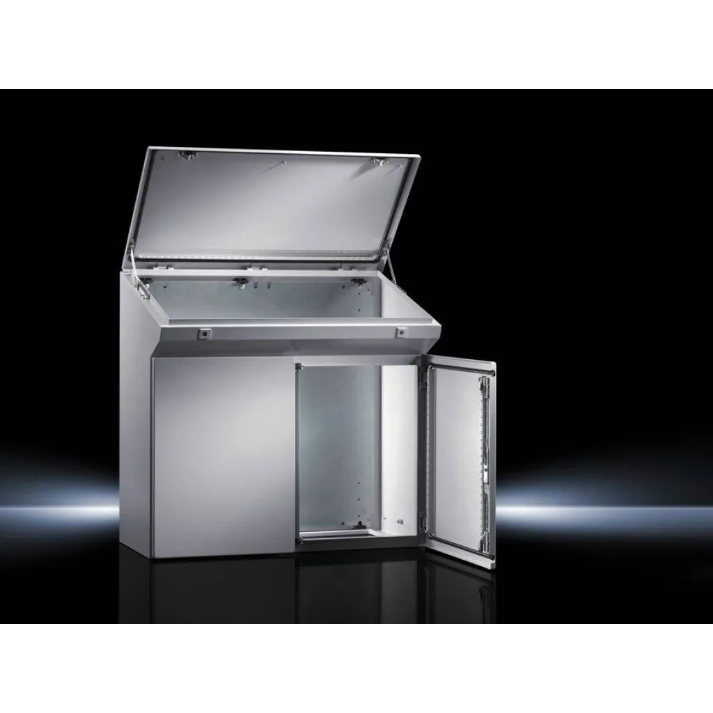TP Pupitre compacto de chapa de acero 973Hx1200Wx500Dmm 2 Puertas IP55 RAL7035