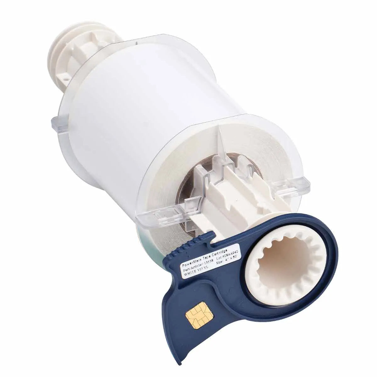 Cinta de etiqueta de vinilo con adhesivo permanente BBP85 4″x50ft Blanco